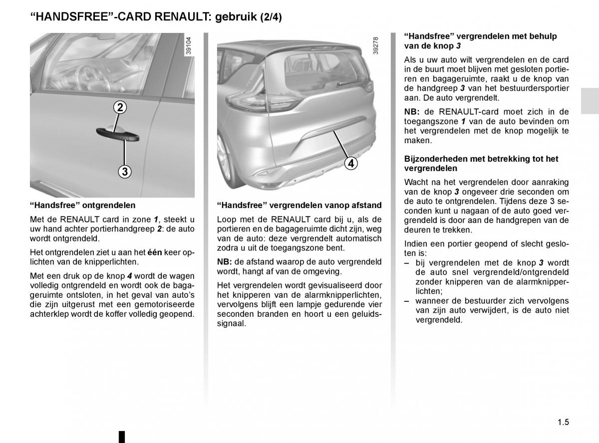 Renault Espace V 5 handleiding / page 11