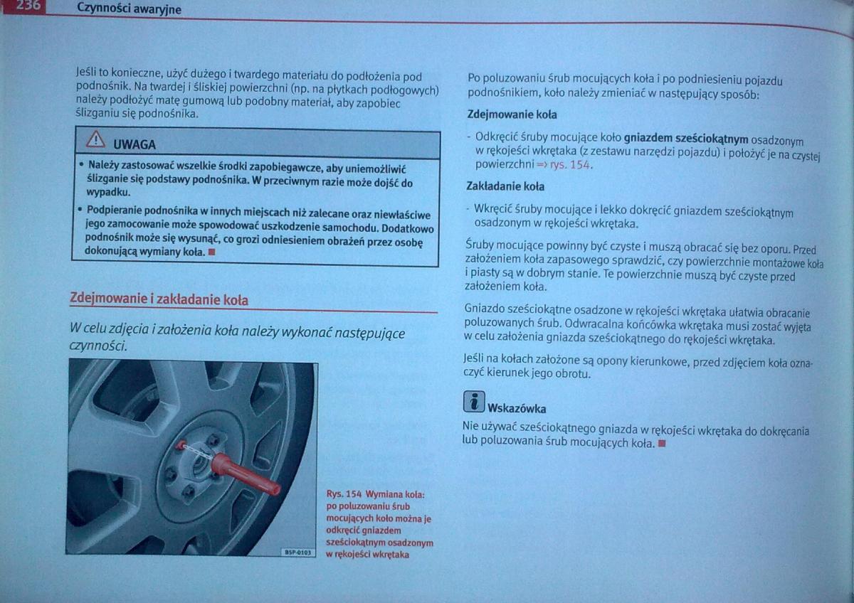 Seat Leon II 2 instrukcja obslugi / page 233