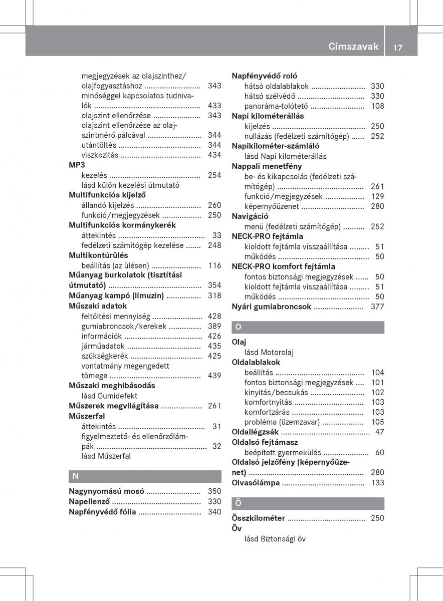 Mercedes E Class W212 Kezelesi utmutato / page 19