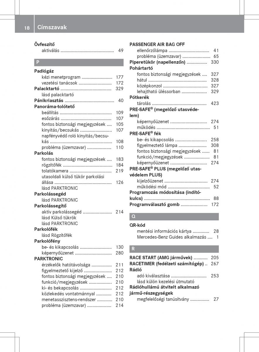 Mercedes E Class W212 Kezelesi utmutato / page 20