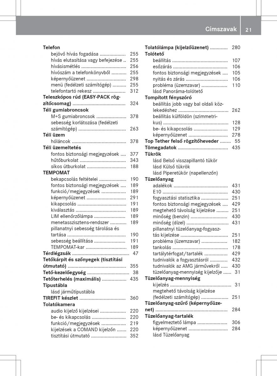 Mercedes E Class W212 Kezelesi utmutato / page 23