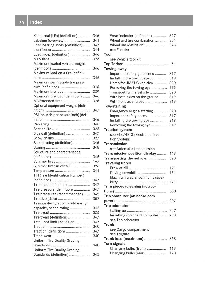 Mercedes GLA W212 X156 owners manual / page 22