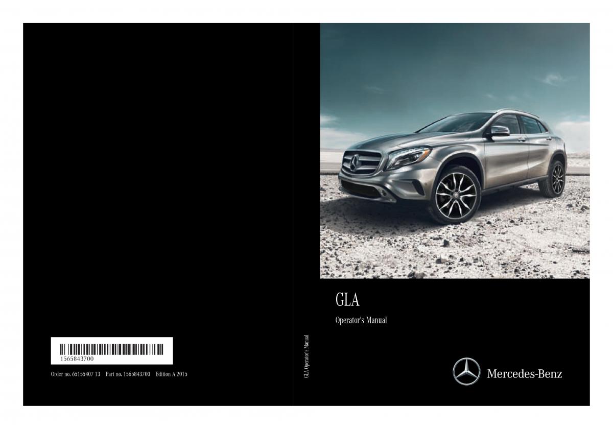 Mercedes GLA W212 X156 owners manual / page 1