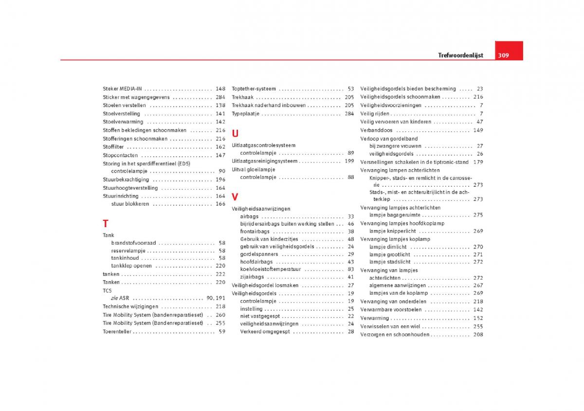 manual  Seat Leon III 3 handleiding / page 312