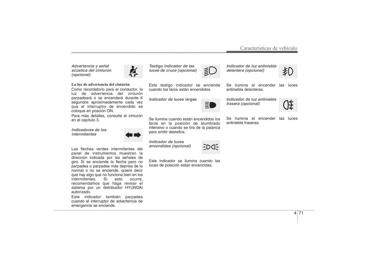  Hyundai ix35 Hyundai ix35 Tucson II 2 manual del propietario / page 158