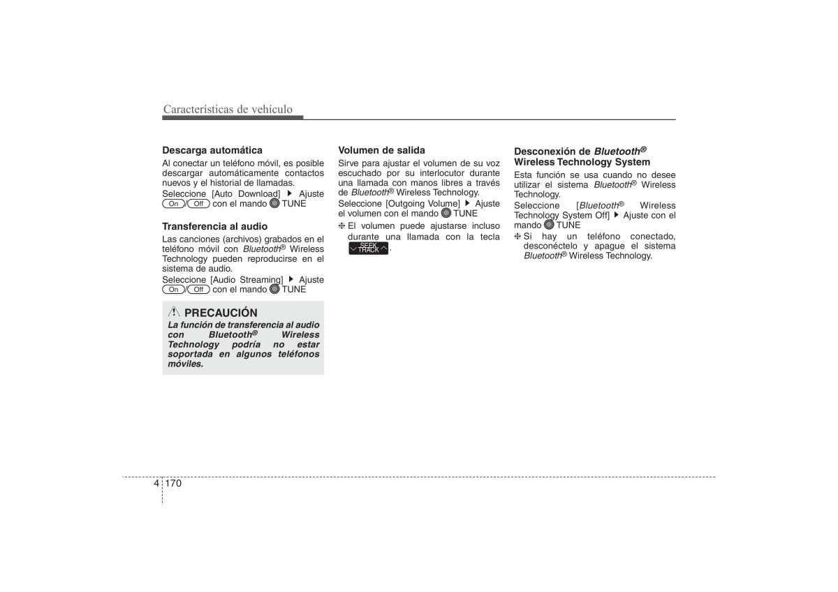  Hyundai ix35 Hyundai ix35 Tucson II 2 manual del propietario / page 257