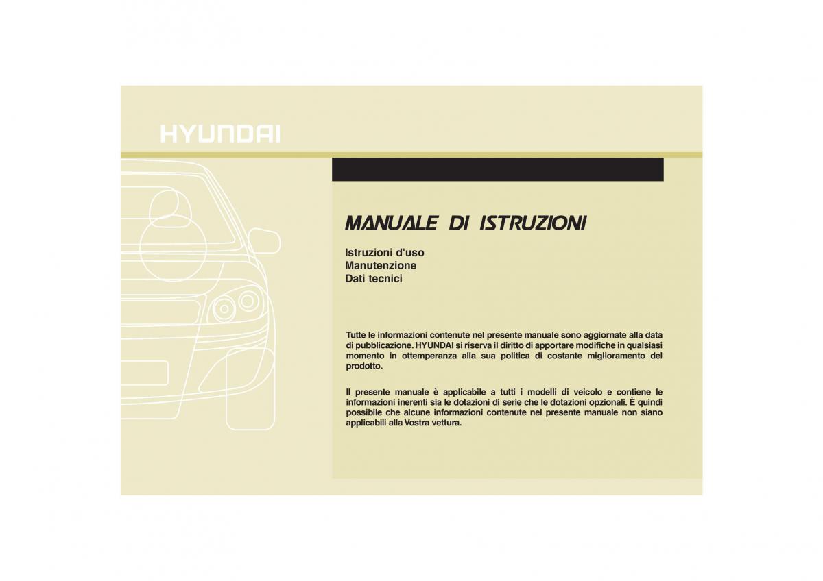 Hyundai ix35 Tucson II 2 manuale del proprietario / page 1