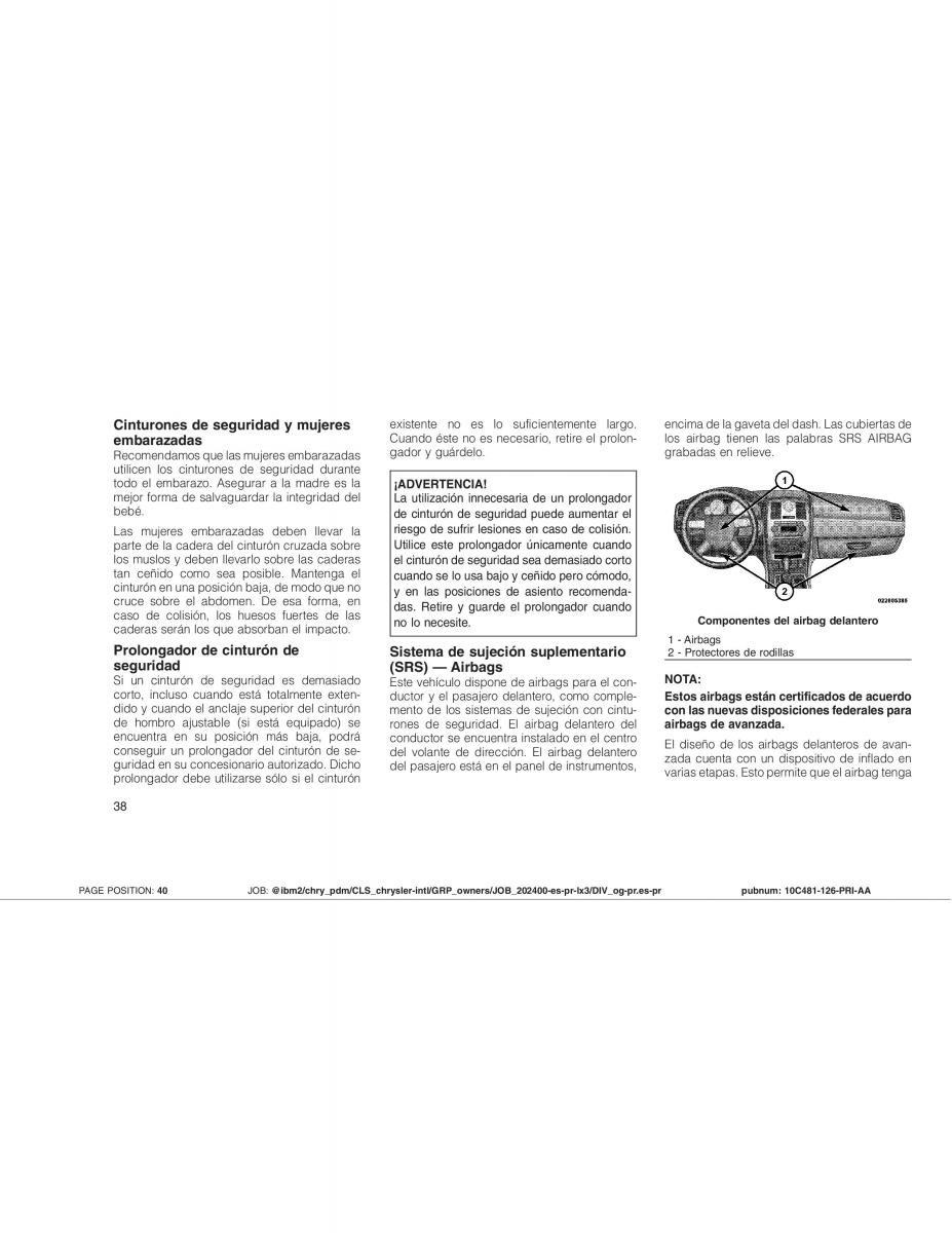 Chrysler 300C I 1 manual del propietario / page 41