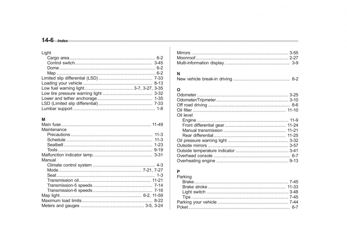 Subaru Outback Legacy III 3 owners manual / page 437