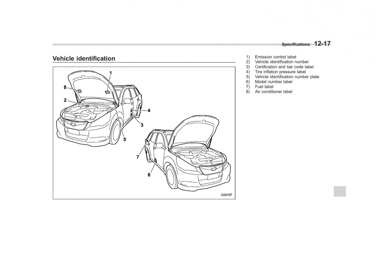 Subaru Outback Legacy IV 4 owners manual / page 444