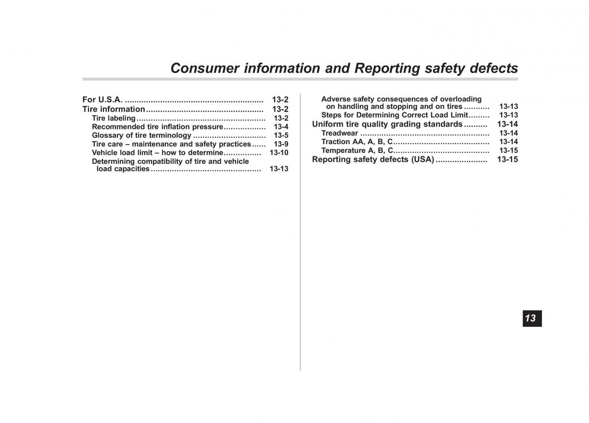 Subaru Outback Legacy IV 4 owners manual / page 446