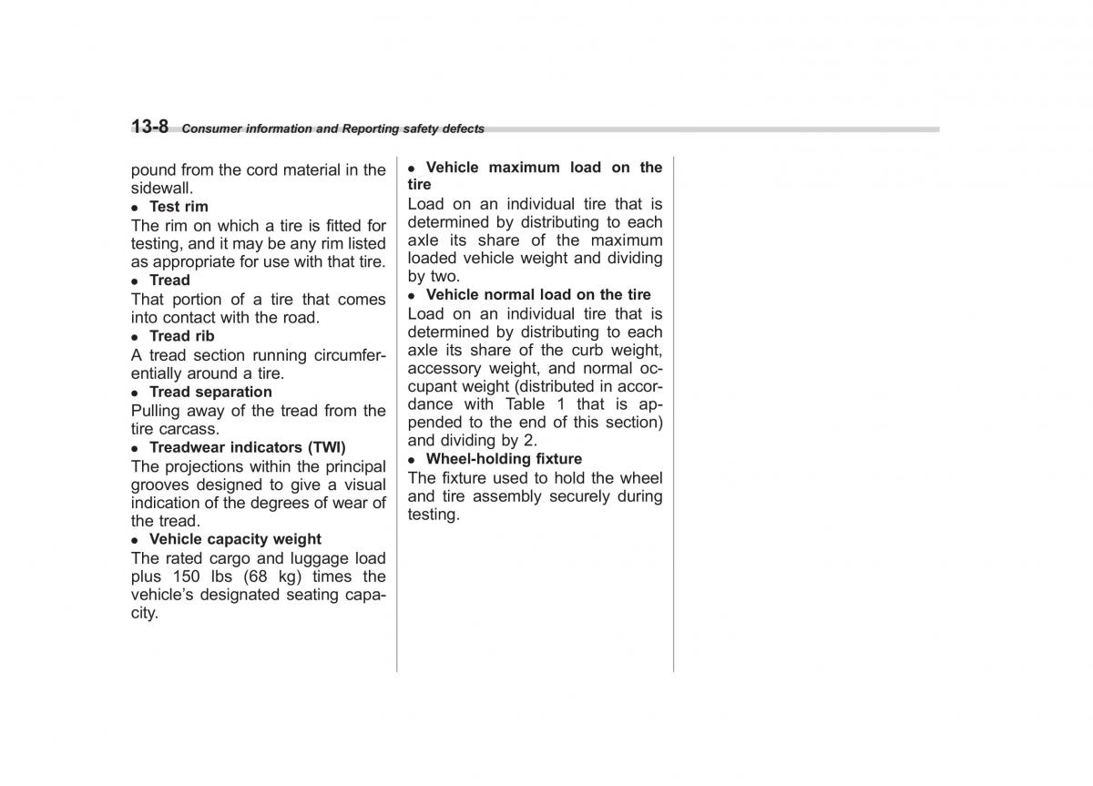 Subaru Outback Legacy IV 4 owners manual / page 453