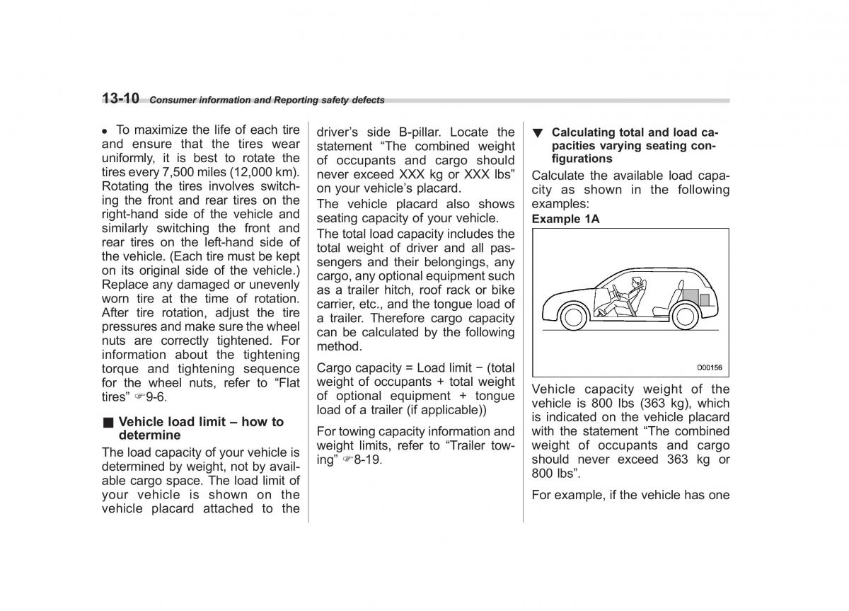 Subaru Outback Legacy IV 4 owners manual / page 455