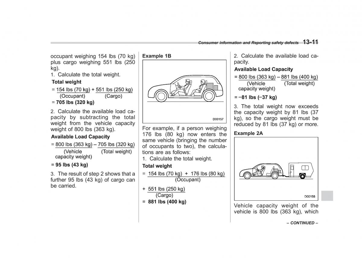 Subaru Outback Legacy IV 4 owners manual / page 456