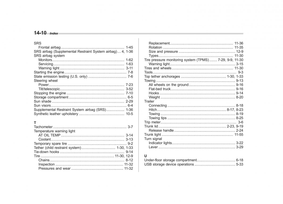 Subaru Outback Legacy IV 4 owners manual / page 471