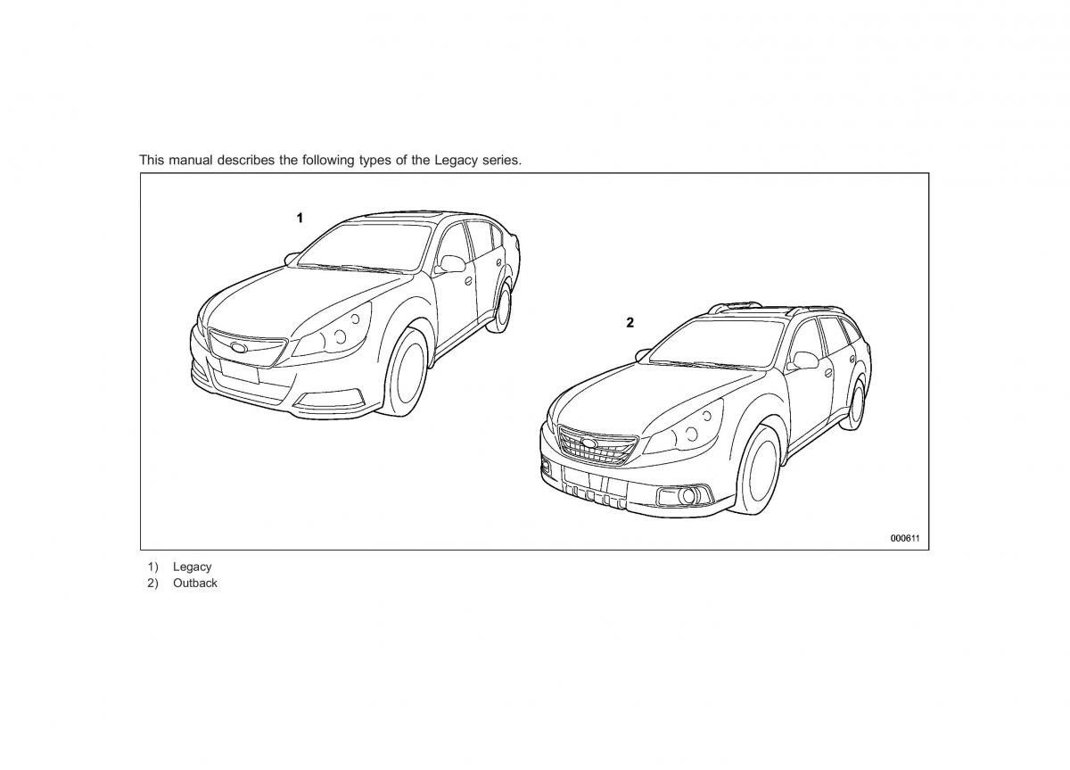 manual  Subaru Outback Legacy IV 4 owners manual / page 2