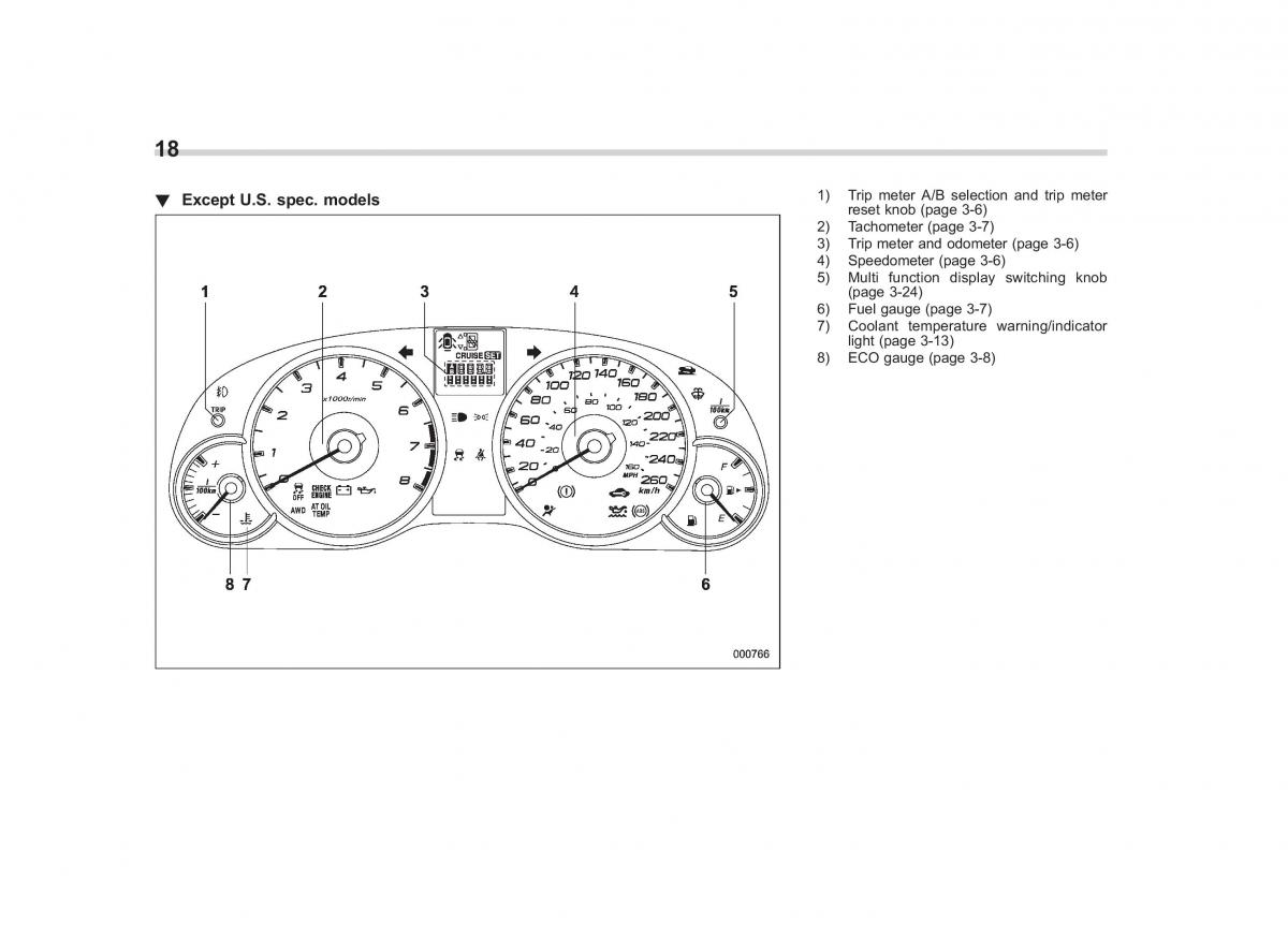 Subaru Outback Legacy IV 4 owners manual / page 21