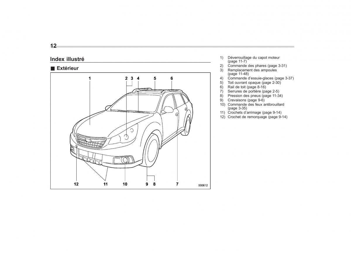 Subaru Outback Legacy IV 4 manuel du proprietaire / page 15