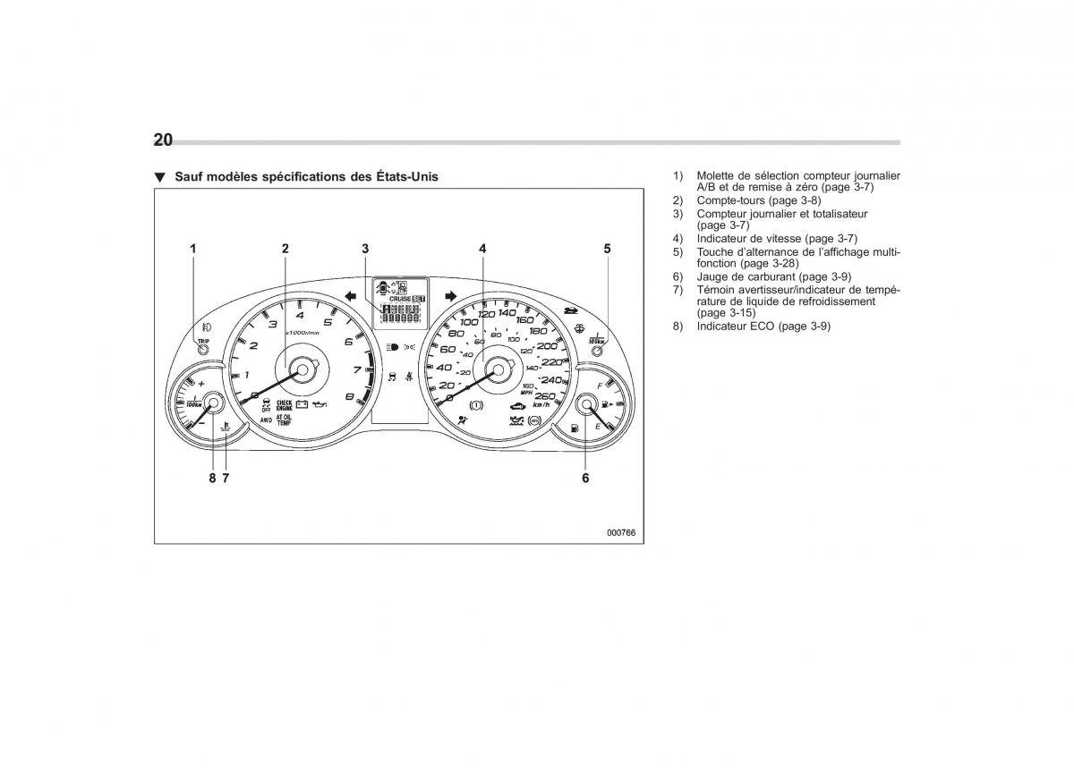 Subaru Outback Legacy IV 4 manuel du proprietaire / page 23