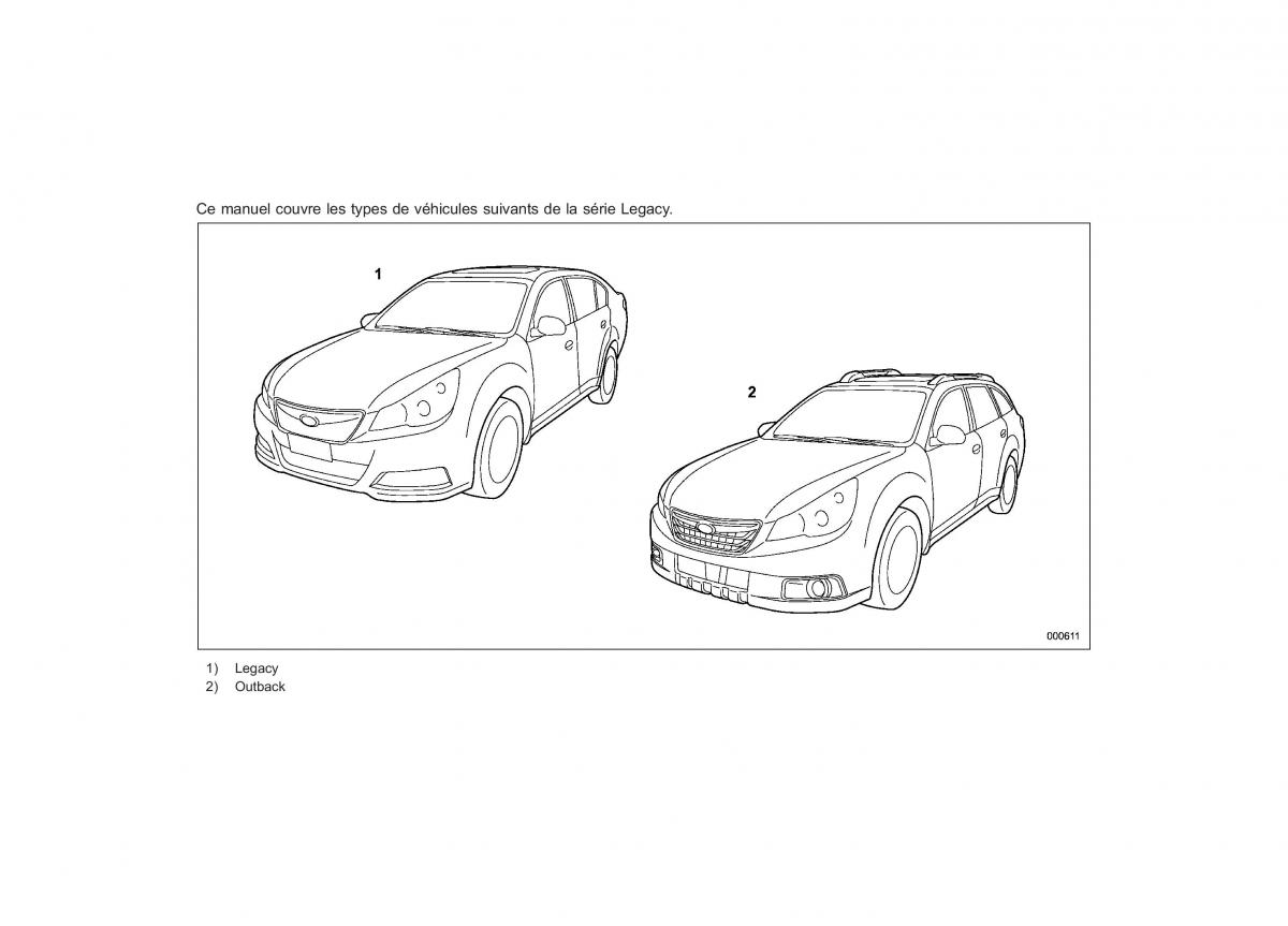 manual  Subaru Outback Legacy IV 4 manuel du proprietaire / page 3
