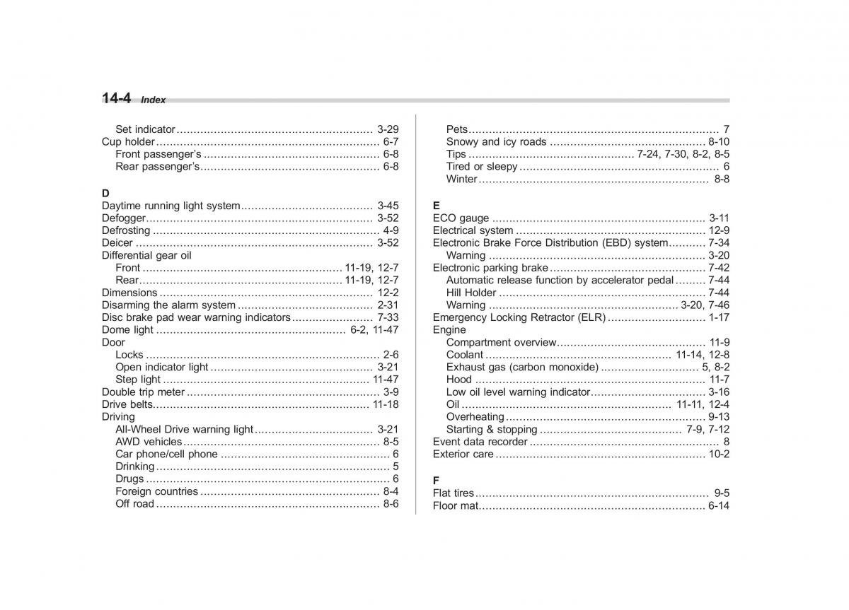 Subaru Outback Legacy V 5 owners manual / page 571