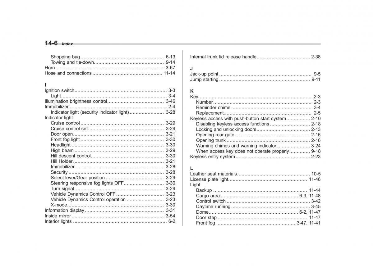 Subaru Outback Legacy V 5 owners manual / page 573