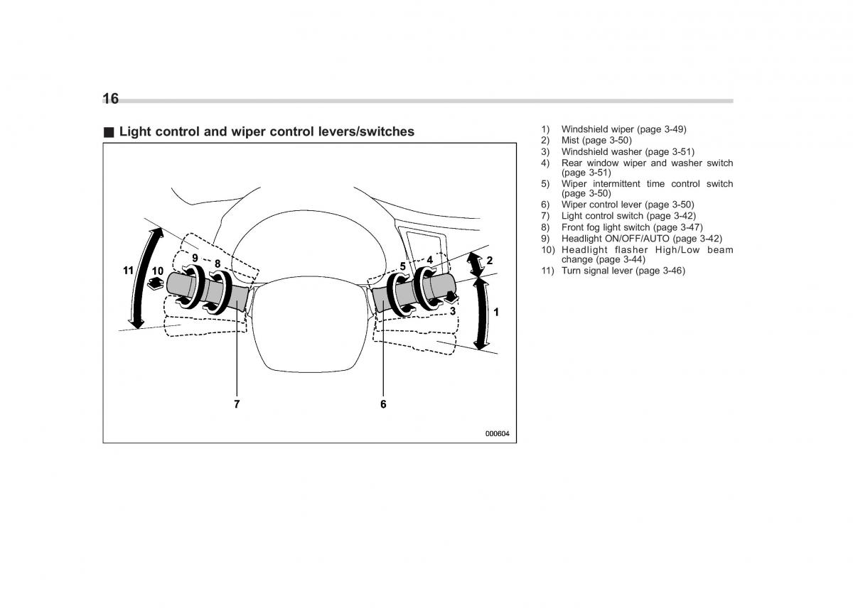 Subaru Outback Legacy V 5 owners manual / page 19