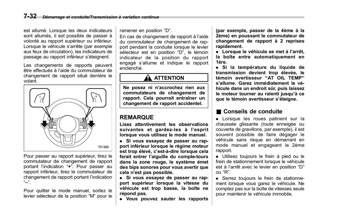 Subaru Outback Legacy V 5 manuel du proprietaire / page 427