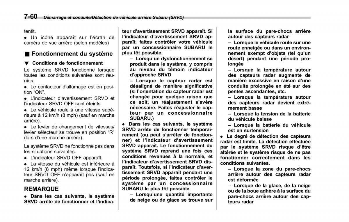 Subaru Outback Legacy V 5 manuel du proprietaire / page 455