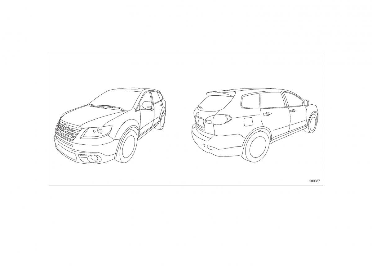 Subaru Tribeca owners manual / page 2