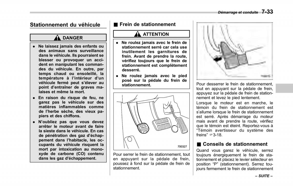 Subaru Tribeca manuel du proprietaire / page 299