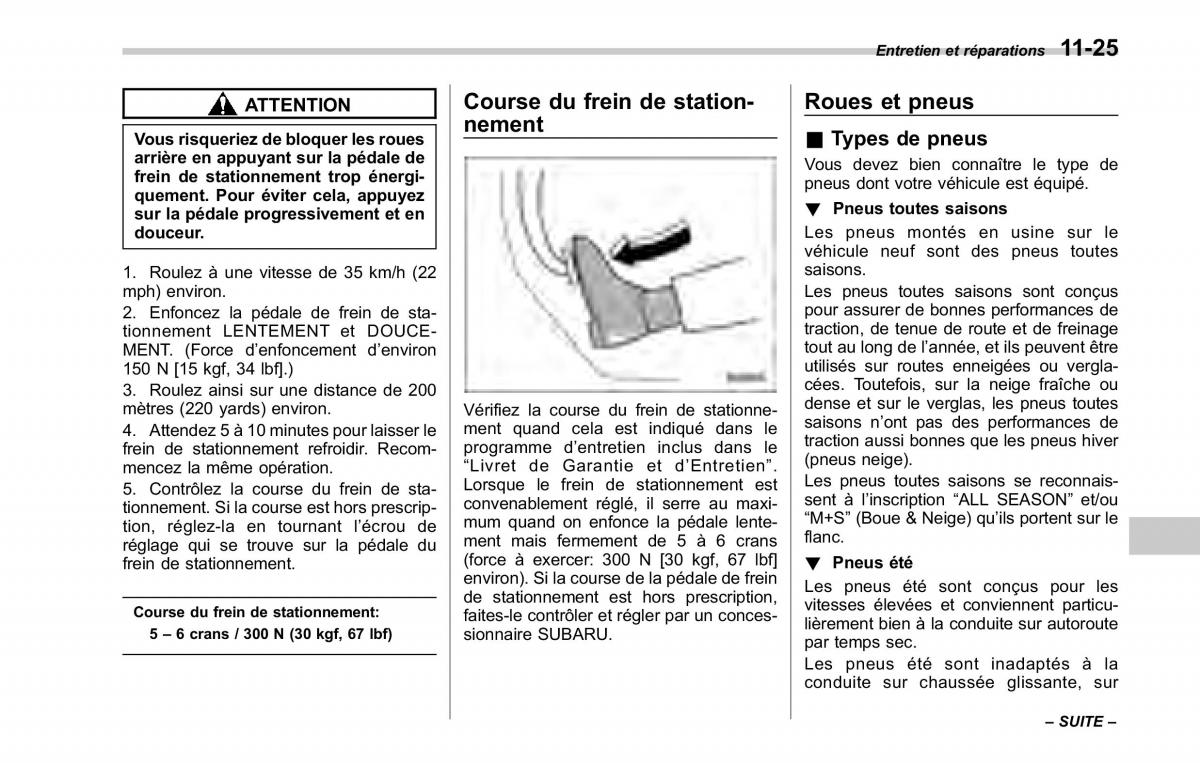 Subaru Tribeca manuel du proprietaire / page 389