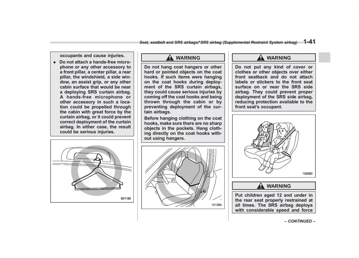 Subaru XV Crosstrek owners manual / page 68