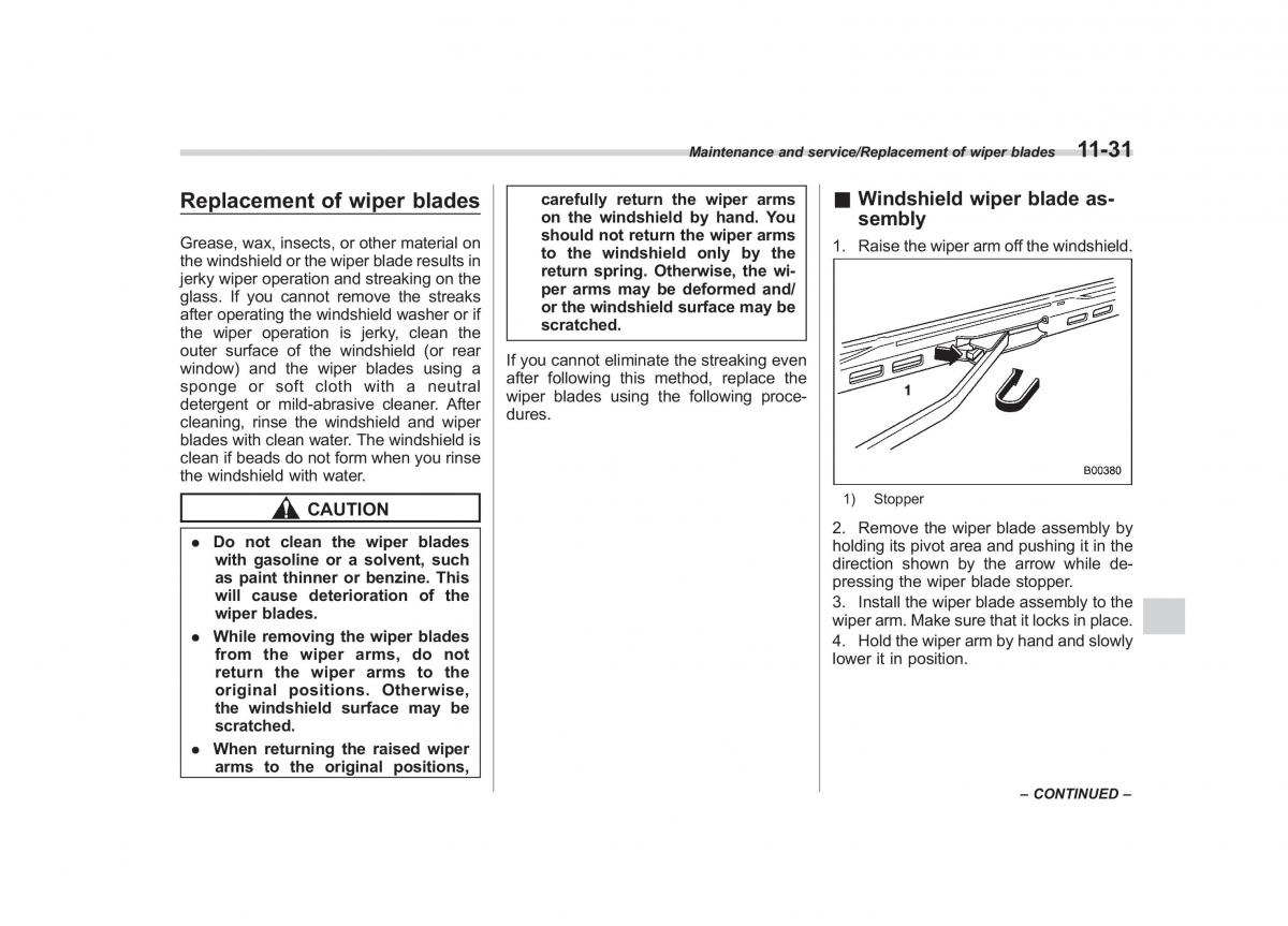 Subaru XV Crosstrek owners manual / page 534