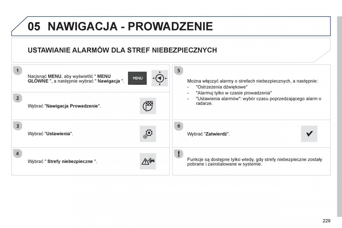 manual Peugeot 208 Peugeot 208 instrukcja / page 231