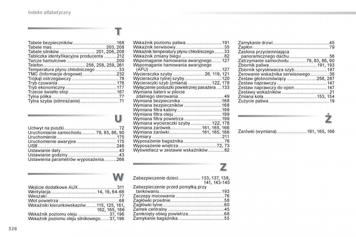 manual Peugeot 208 Peugeot 208 instrukcja / page 328
