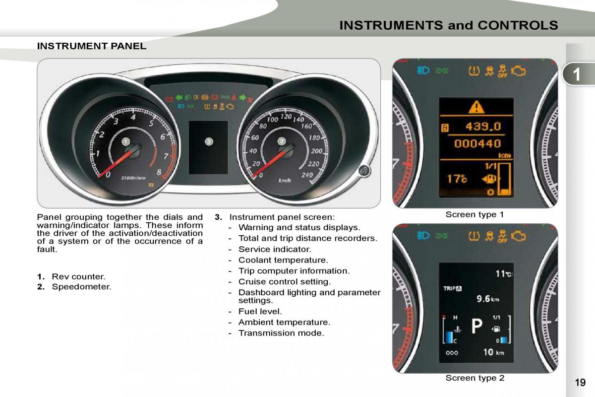 Peugeot 4007 owners manual / page 1