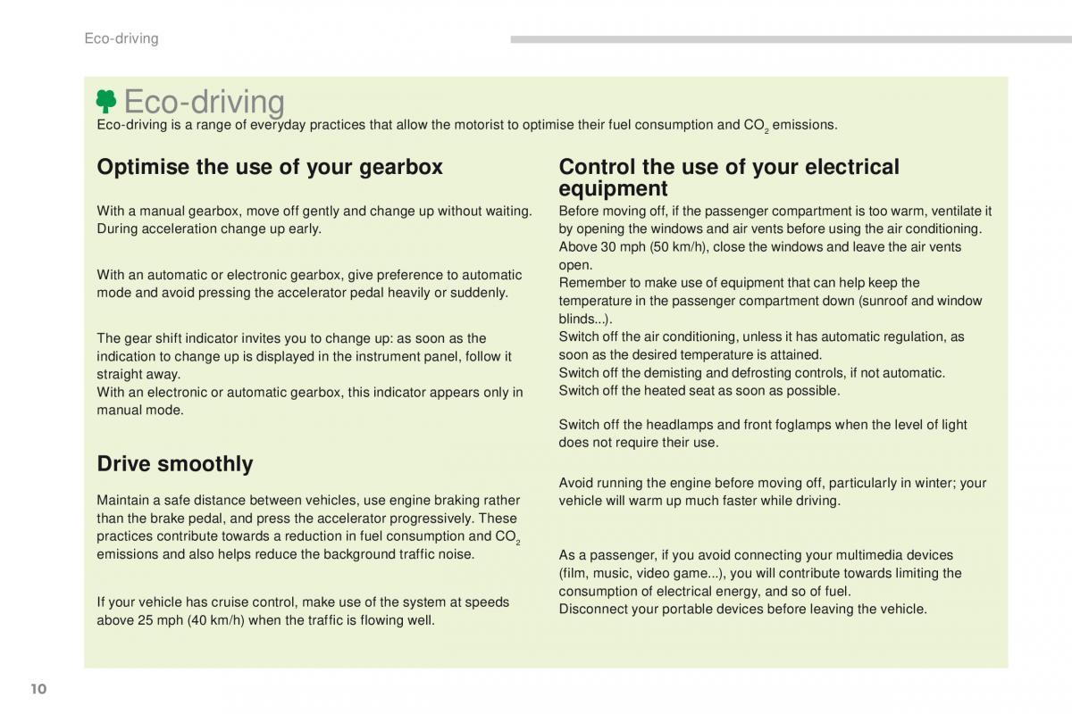 manual  Peugeot 4008 owners manual / page 12