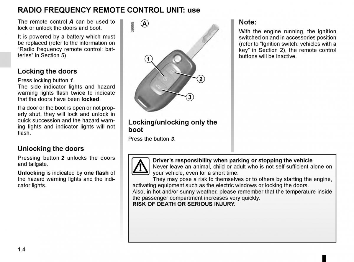 Renault Talisman owners manual / page 10