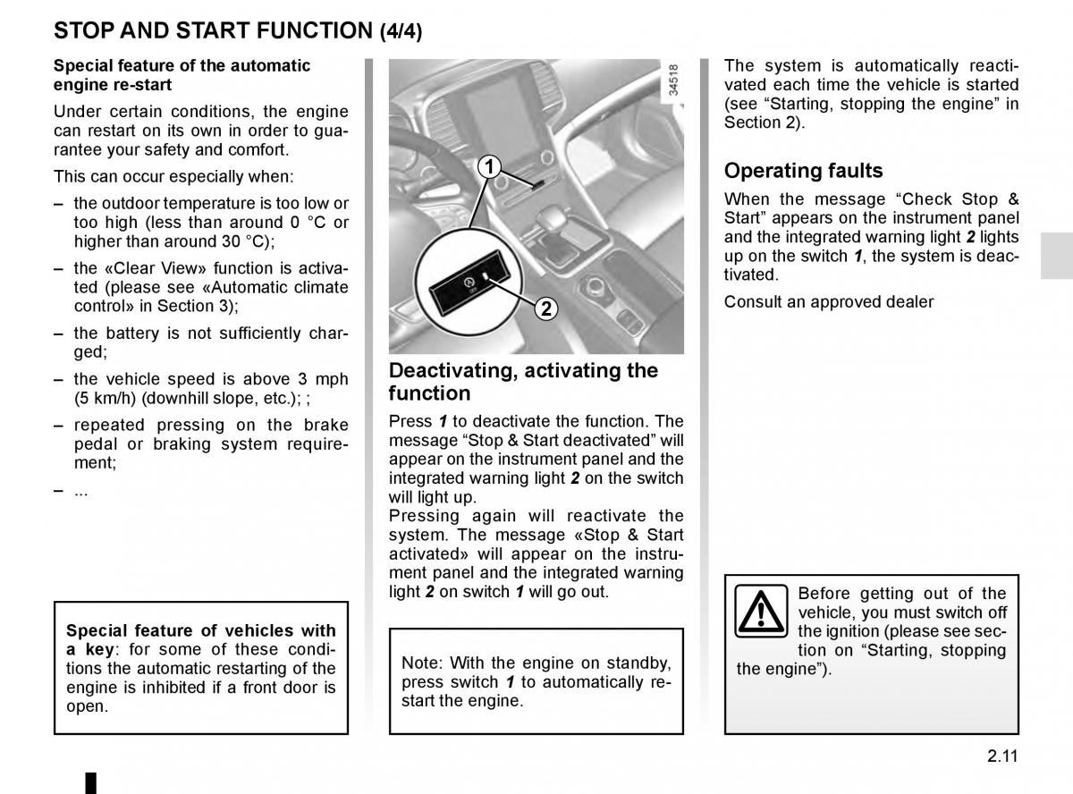 Renault Talisman owners manual / page 119