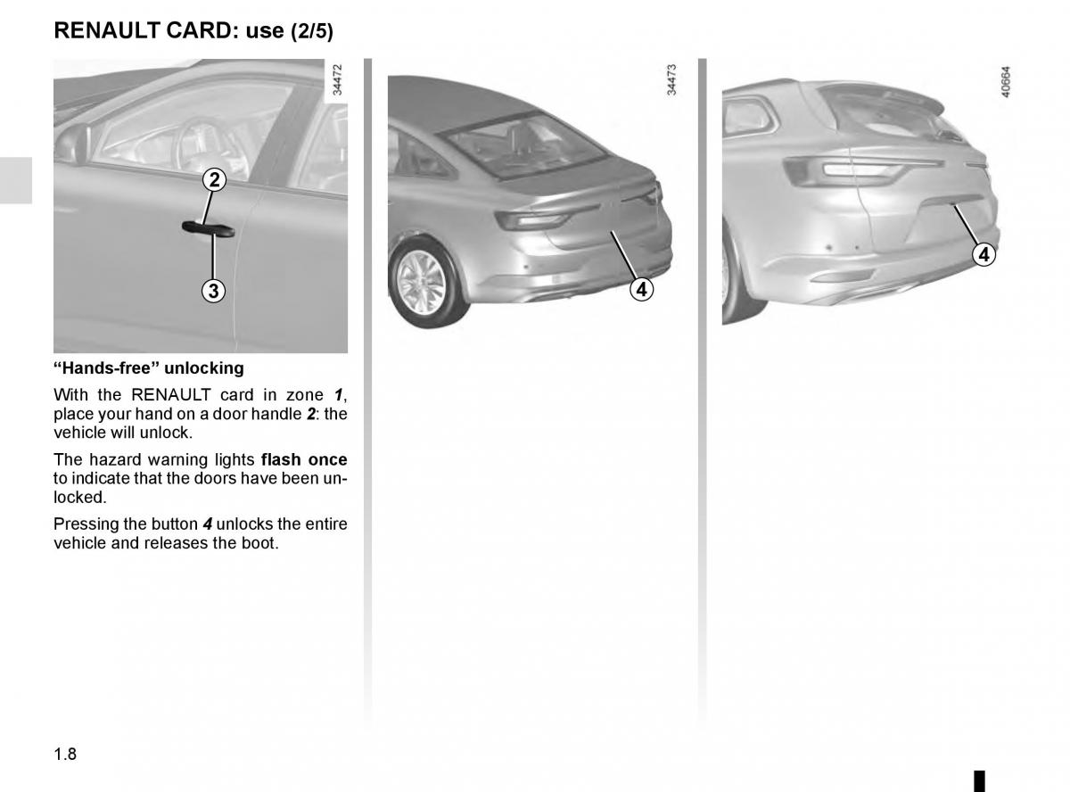 Renault Talisman owners manual / page 14