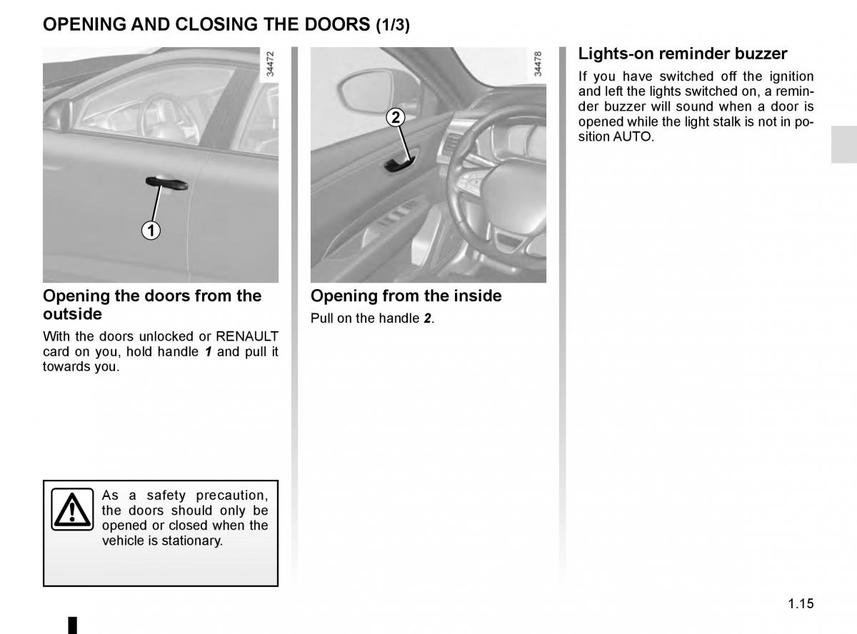 Renault Talisman owners manual / page 21