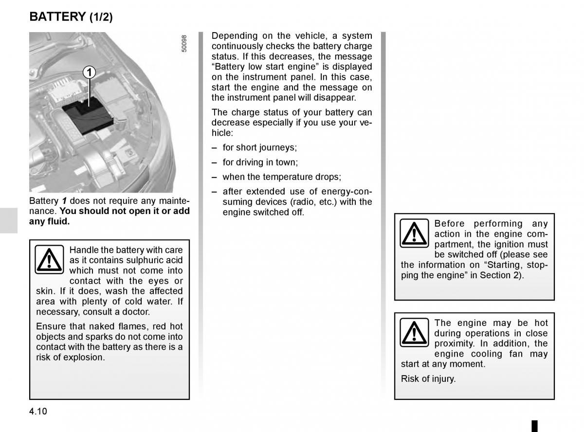Renault Talisman owners manual / page 252