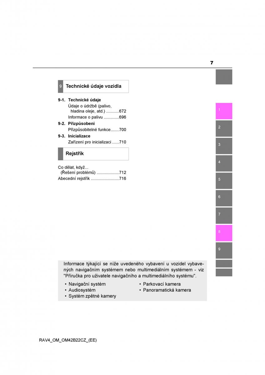 manual  Toyota RAV4 IV 4 navod k obsludze / page 7