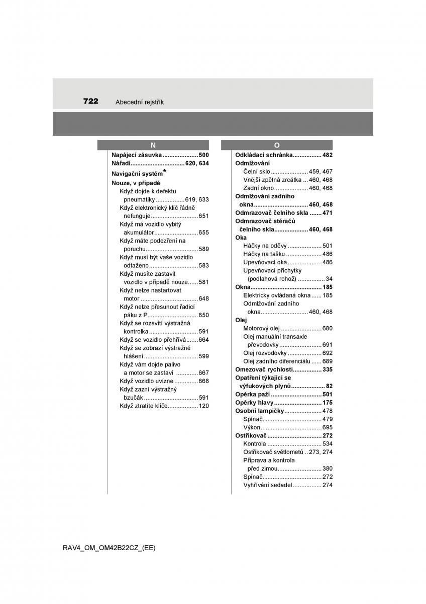 manual  Toyota RAV4 IV 4 navod k obsludze / page 722