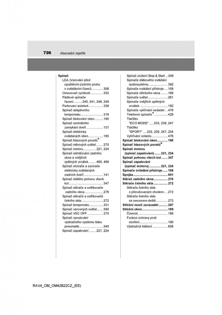 Toyota RAV4 IV 4 navod k obsludze / page 726