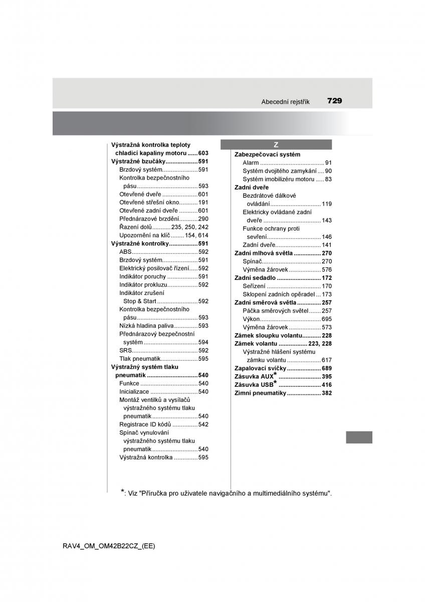 manual  Toyota RAV4 IV 4 navod k obsludze / page 729