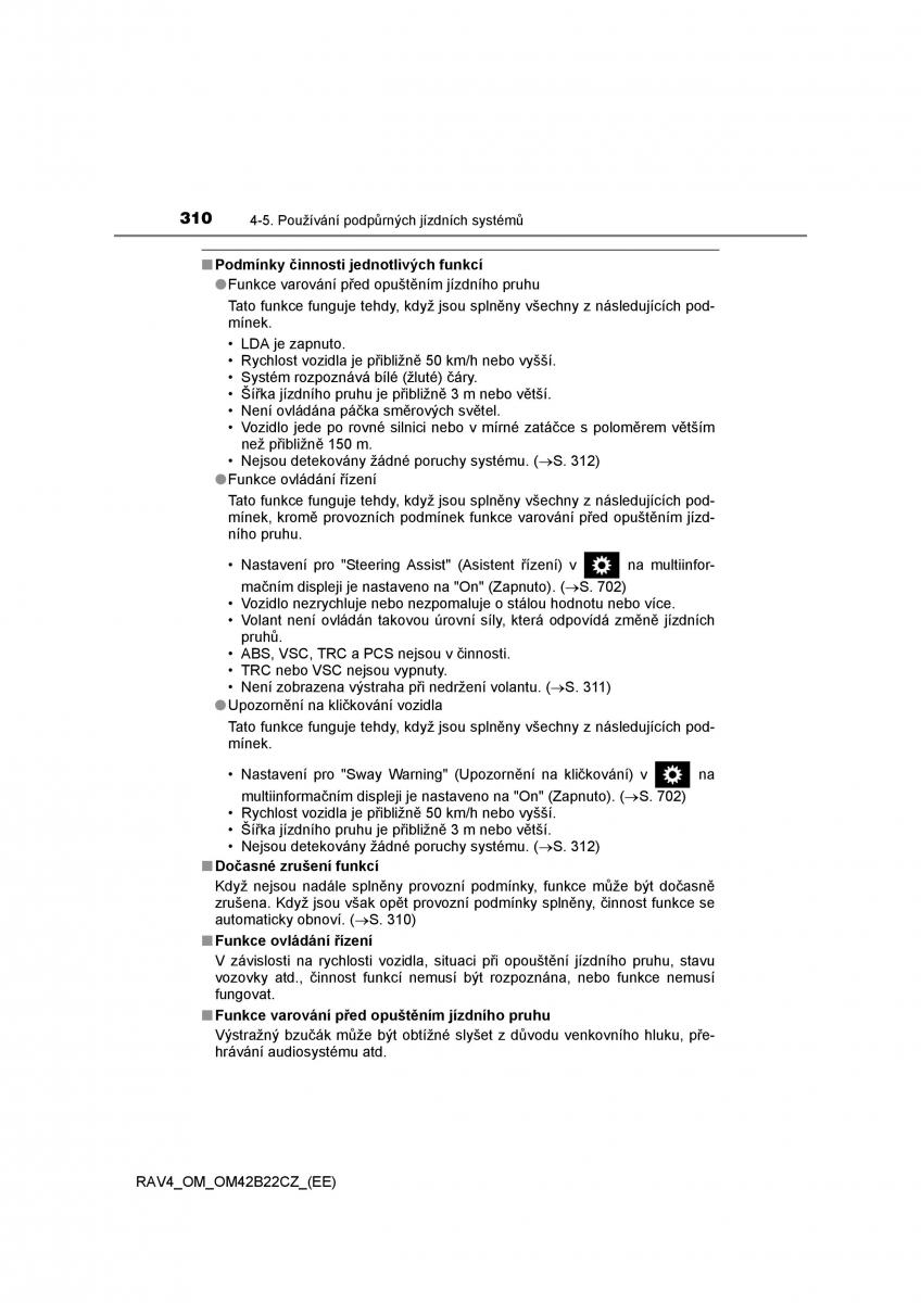 Toyota RAV4 IV 4 navod k obsludze / page 310
