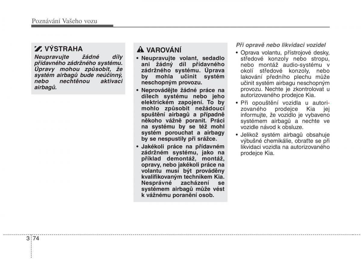 KIA Rio Pride DE navod k obsludze / page 84