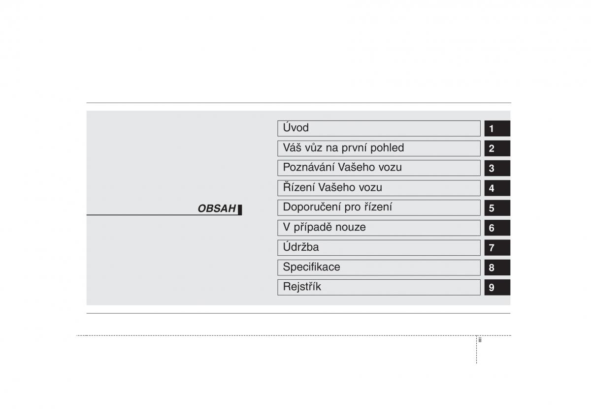 KIA Rio Pride DE navod k obsludze / page 3